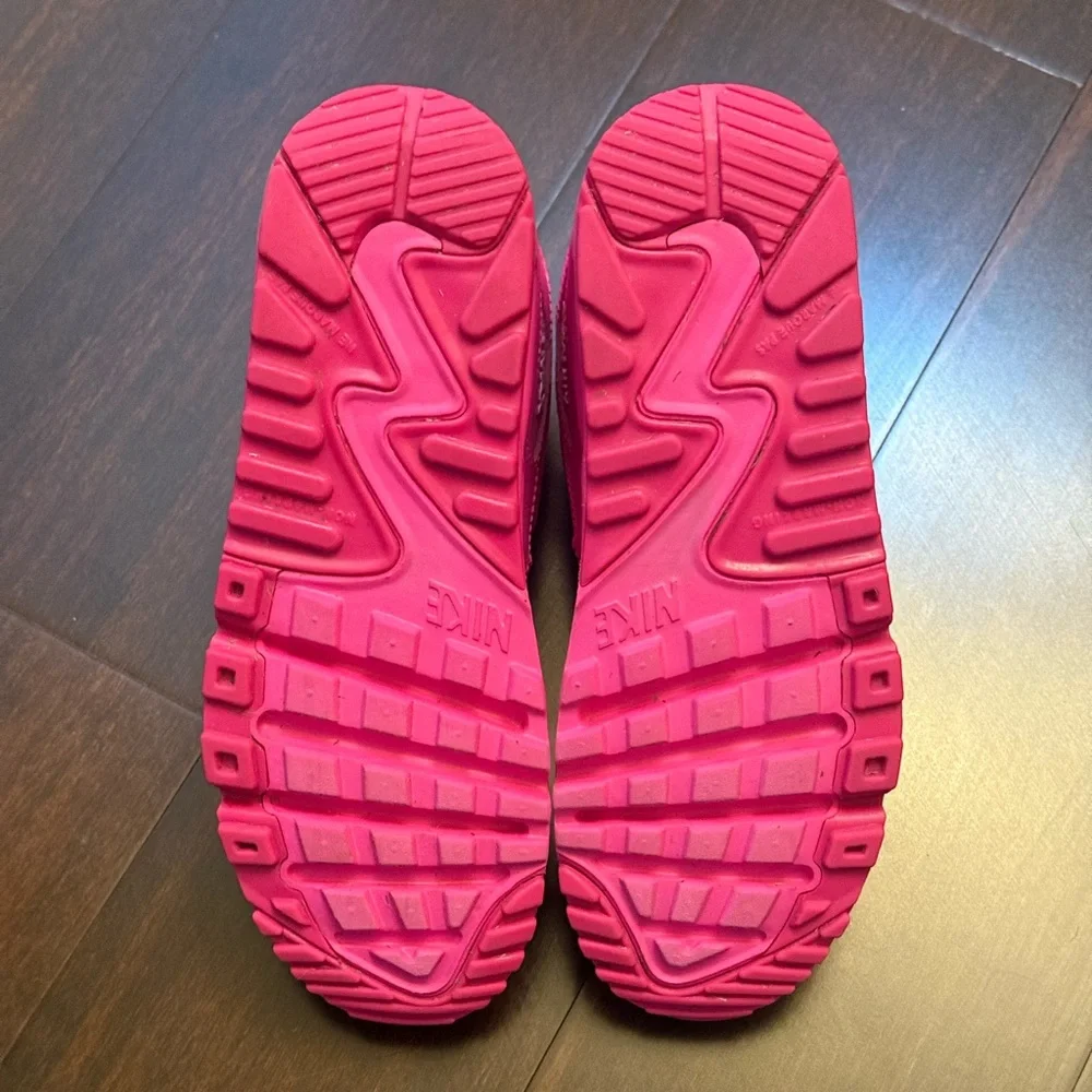 Nike Air Max 90 GS Fuchsia Sneakers Size: 4Y/5.5 Women’s - Picture 6 of 7